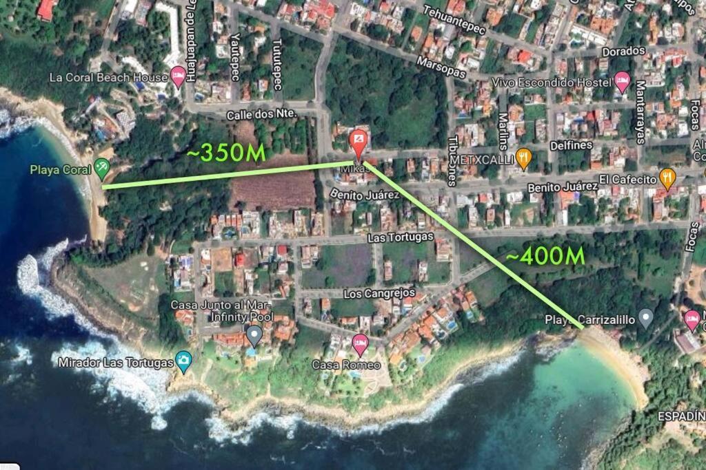 Studio -Sand At Mikasa- Fast Internet, King Bed, Pool, Near Beach, Ac Puerto Escondido  Luaran gambar